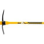 21838, Кирка 2250 г, широкая, фиберглассовая обрезиненная рукоятка 900 мм