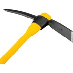 21838, Кирка 2250 г, широкая, фиберглассовая обрезиненная рукоятка 900 мм