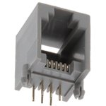 MTJ-662BX2, Socket; RJ12; PIN: 6; Layout: 6p6c; on PCBs,PCB snap; THT