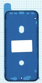Водозащитная прокладка (проклейка фиксации дисплея) для iPhone XR черная