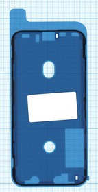 Водозащитная прокладка (проклейка фиксации дисплея) для iPhone XS черная