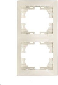 Рамка MIRA 2-ая вертикальная б вст крем 701-0300-152