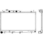 34211011, Радиатор Subaru Legacy IV/Outback 3.0i 24V 03-09