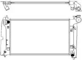Фото 1/3 34611023, Радиатор охлаждения Toyota Corolla 1.4-1.8 АКПП 02-