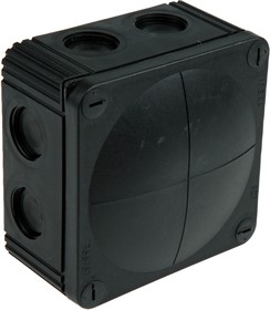 Фото 1/6 61779, Combi Series Black Polypropylene Junction Box, IP66, IP67, 110 x 110 x 66mm