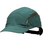 7100217857, Green Short Peaked Bump Cap, ABS Protective Material