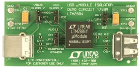 Фото 1/3 DC1789A, Demonstration Board, LTM2884CY#PBF, Isolated USB Transceiver, Isolated Power