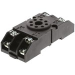 S8P, 8 Pin 250V ac DIN Rail, Panel Mount Relay Socket, for use with Octal Relay