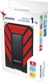 Фото 1/10 AHD710P-1TU31-CRD, Внешний жесткий диск 1TB A-DATA HD710 Pro, 2,5" , USB 3.2, красный
