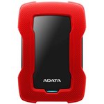 AHD330-1TU31-CRD, Внешний жесткий диск 1TB A-DATA HD330, 2,5" , USB 3.2, красный