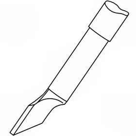 Desoldering tip, Blade shape, Ø 3.5 mm, (L) 50 mm, C120008