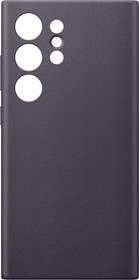 Фото 1/3 Чехол (клип-кейс) Samsung Vegan Leather Case S24 Ultra, для Samsung Galaxy S24 Ultra, темно-фиолетовый [gp-fps928hcavr]