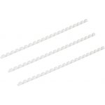 Пружины для переплета пластиковые 21 кольцо, 8 мм, (белые), 100 шт./уп