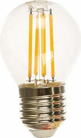 Фото 1/2 Лампа светодиодная LED-ШАР-deco 7Вт 230В Е27 3000К 810Лм прозрачная 4690612016320