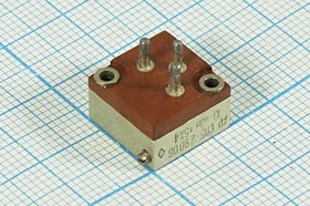 Фото 1/3 Резистор подстроечный 1.0 кОм, 3 контакта, СП5-2-1Вт; №4564 РПодстр 1,0к\ 1,0\13x13x6\ СП5-2-1Вт\40об
