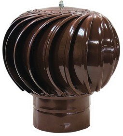 Ротационный дефлектор окрашенный коричневый RAL 8017 ТД-110