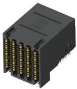 EBTF-4-06-2.0-S-RA-1, High Speed / Modular Connectors ExaMAX 2.00 mm High-Speed Backplane Right-Angle Receptacle