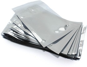 Упаковка 100 шт. антистатических пакетов с зип-локом 10x15см