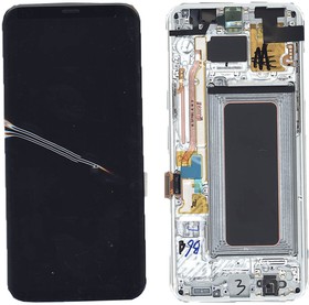 Дисплей для Samsung Galaxy S8 Plus SM-G955F черный c серебристой рамкой | купить в розницу и оптом