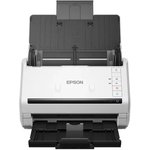 Сканер протяжный Epson WorkForce DS-530II (B11B261401/502) A4 белый/черный