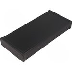 1455L2201BK, Enclosures, Boxes, & Cases MetalEndPanel, Black 8.66 x 1.20 x 4.06"