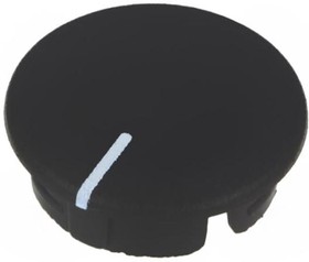 Фото 1/2 A4116100, Knob cover with line, 13.5mm, Black