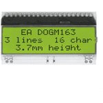 EA DOGM163E-A, LCD Character Display Modules & Accessories STN(+) Transmissive ...