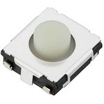 EVQ-Q2H03W, Tactile Switches Switch Light Touch 6mm Square SMD
