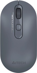 Фото 1/10 Мышь беспроводная A4TECH Fstyler FG20, радио, оптическая, USB, 2000dpi, пепельный и синий [fg20 ash blue]