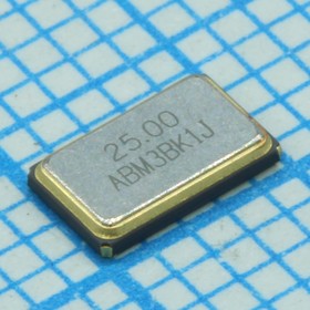 Фото 1/5 ABM3B-25.000MHZ-10-1-U-T, Резонатор кварцевый 25 МГц 10 ppm 10 пФ -10°С...+60°С