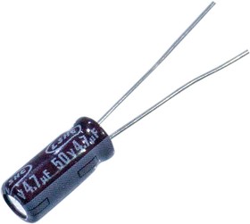 TKR100M1ED11M, (К50-35) 10мкФ 25В 105C 5х11 конденсатор электролитический алюминиевый