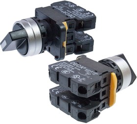 A204S-2E20 blank, выключатель поворотный 90 гр. 2-х позиционный черный