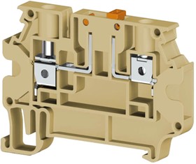 AVK4A (серый), Клеммник 2-х выводной с размыкателем, 4 мм.кв.