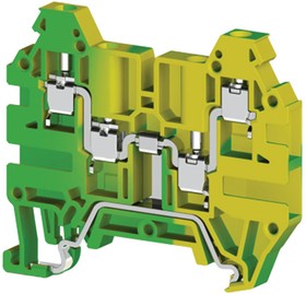 AVK2,5CCT (земля), Клеммник 4-х выводной, 2,5 мм.кв.