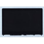 Экран в сборе (матрица + тачскрин) для Lenovo Flex 4 14 черный с рамкой