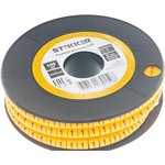 Кабель-маркер "1" для провода сеч. 6мм2 CBMR40-1, желтый, упаковка 500 шт, 39111