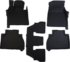 3D.BM.X.7.6S.18G.08X06, Коврик салона BMW X7 G07 6 Seats (18-) резина 3D LUX (5 предм.) SRTK