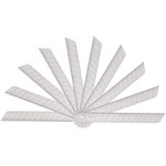 Лезвие для канцелярского ножа Deli E2012 9мм сталь (10шт/уп) пласт.кор