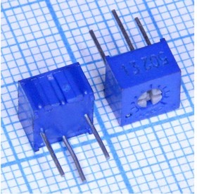 Фото 1/2 Резистор подстроечный 1.0 Мом, угол поворота движка 250градусов, 3362P105B; №7274 РПодстр 1,0М\ 0,5\ 7x7x5\3362P\BARONS