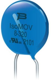 ISOM3-230-B-L2, TVS-варистор, 230 В, 300 В, IsoMOV Series, 620 В, Disc 13.2mm, Металлооксидный Варистор (MOV)