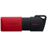 Флеш-диск 128GB KINGSTON DataTraveler Exodia M, разъем USB 3.2, черный/красный ...