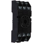 S11P, 11 Pin 250V ac DIN Rail, Panel Mount Relay Socket for use with Various Series