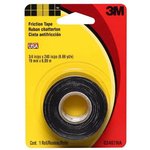 3407NA-BA-6, Adhesive Tapes FRICTION TAPE 3/4in x 60ft BLACK
