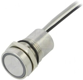 Фото 1/2 MC16MOSGR, Pushbutton Switches 16mm Norm Op SST Grn/Red LED
