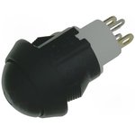 AP4D202SZBE, Pushbutton Switches 4 NT Dome Blk Cap BiColor LED-Red(Grn)