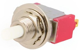 Фото 1/7 8125SHZBE, Push Button Switch, Momentary, Panel Mount, 6.4mm Cutout, SPDT
