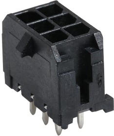 43045-0628, Разъем типа провод-плата, 3 мм, 6 контакт(-ов), Штыревой Разъем, Micro-Fit 3.0 43045 Series