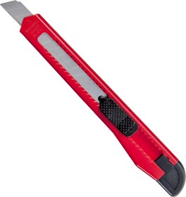 Фото 1/7 Нож канцелярский 9мм Attache с фиксатором, полибег, цв.красный