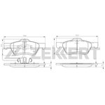 bs-1003, Колодки торм. диск. передн. Ford Maverick III 01- Mazda Tribute 03-