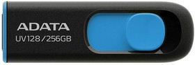 Фото 1/6 USB накопитель ADATA UV128 AUV128-256G-RBE USB 3.0, 256GB Blue, RTL (777108)